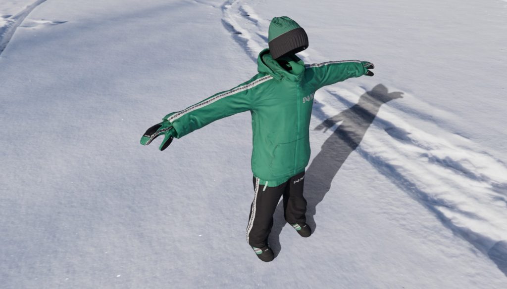 Full snowboarding outfit made for Shredders, a game by FoamPunch