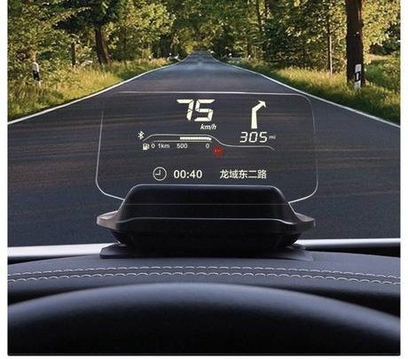 The HUD of a car.