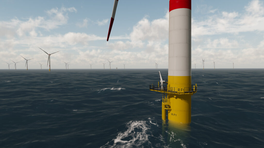 Offshore Wind Farm 3D virtual reality